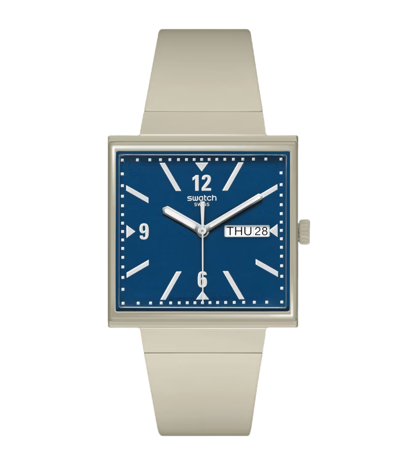 Swatch Orologio Uomo WHAT IF...BEIGE? Bioceramic