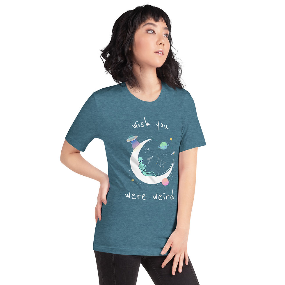 Thumbnail: Wish You Were Weird - Unisex Tee in 5 colors