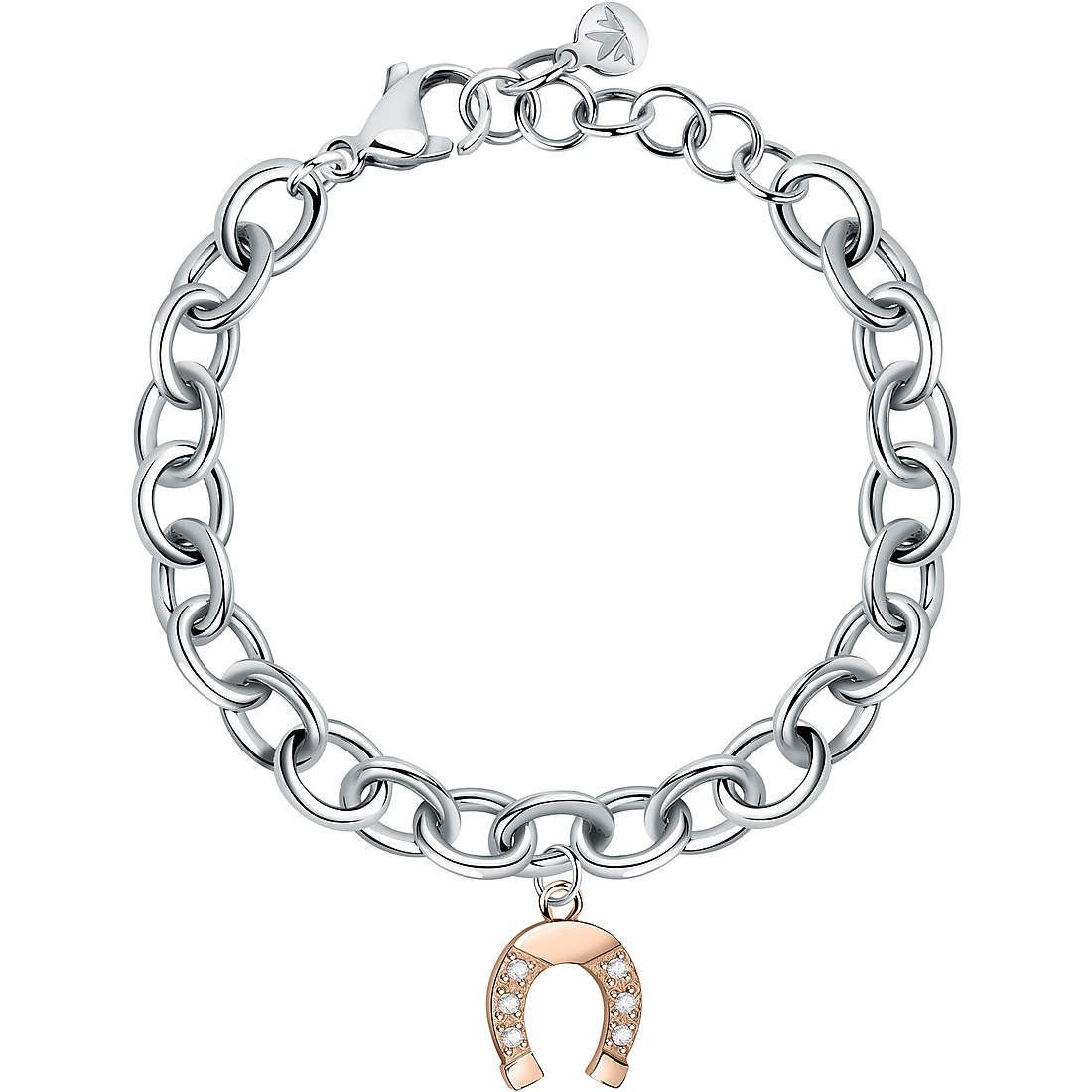 Bracciale Morellato Maia Donna in Acciaio con Charm e Zirconi