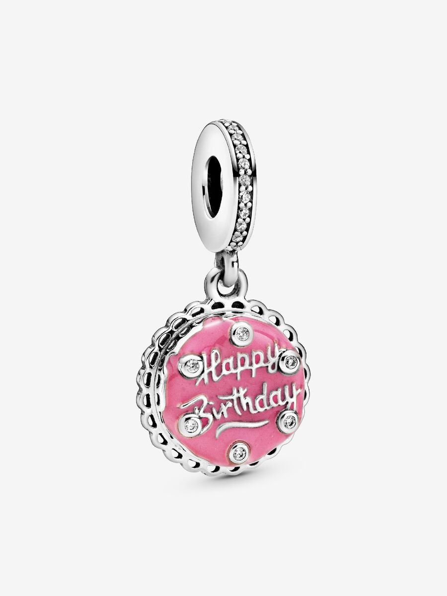 Pandora Charm Pendente Torta di Compleanno Rosa