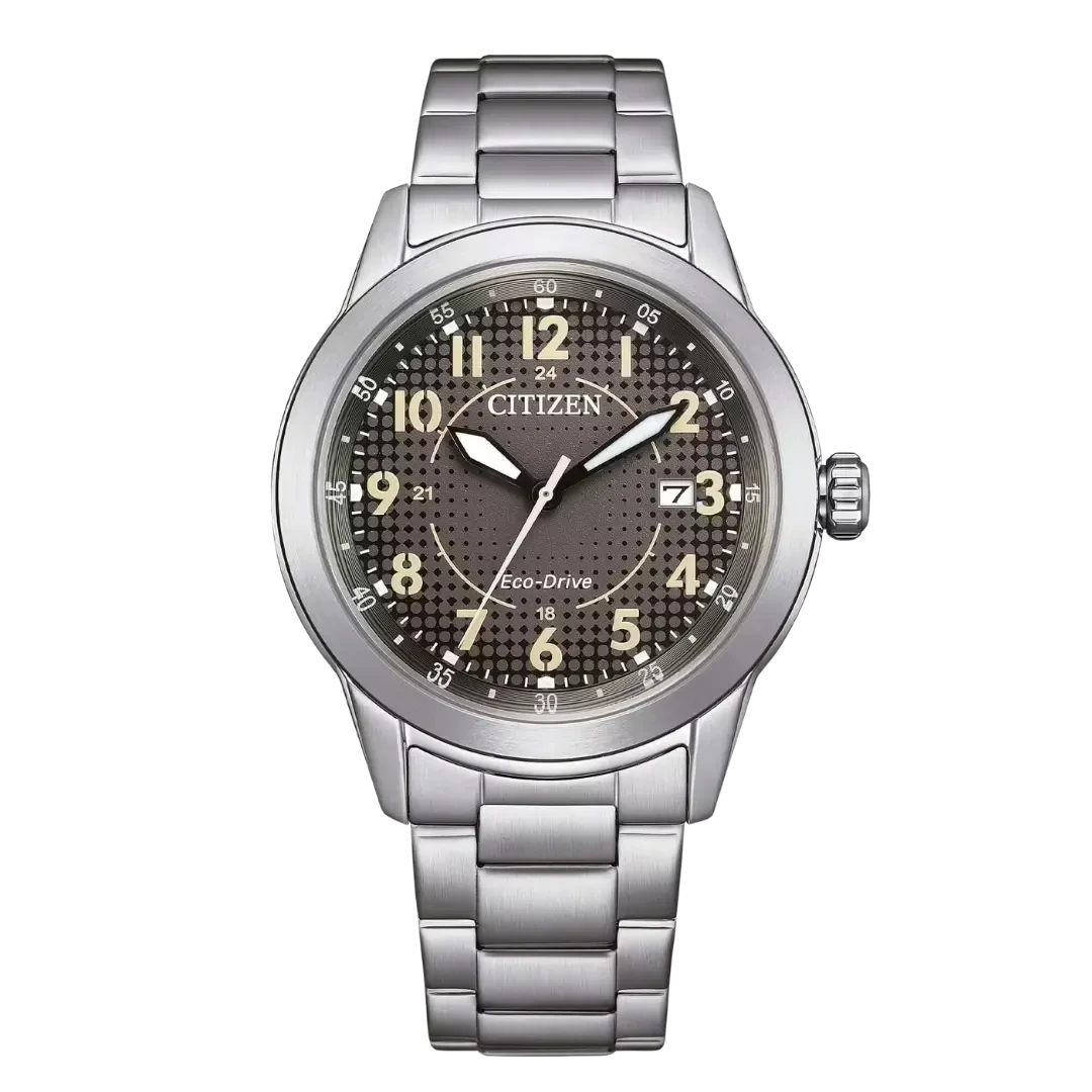 Citizen OF Field Eco-Drive Uomo Acciaio Quadrante Verde