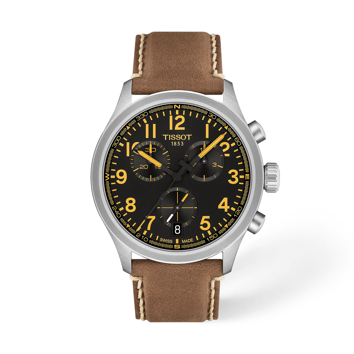 Tissot Chrono L Cronografo al Quarzo Uomo 42 mm Nero e Marrone