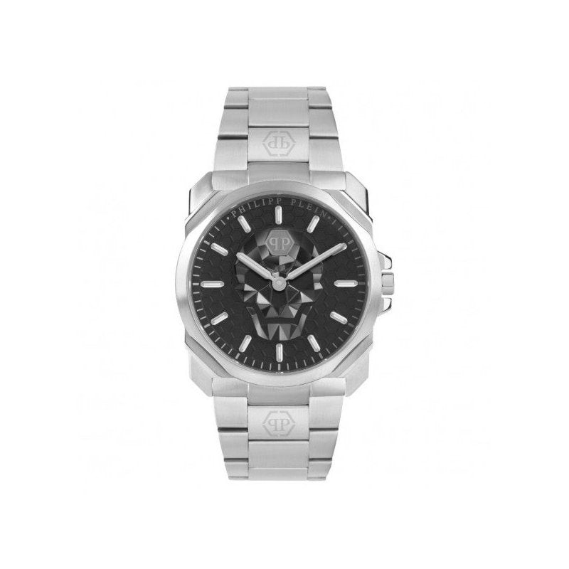 Philipp Plein orologio uomo The Skull King | Acciaio inox | Quadrante nero