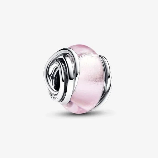 Pandora | Charm | Rosa luminoso | Vetro di Murano | Lavorazione artigianale