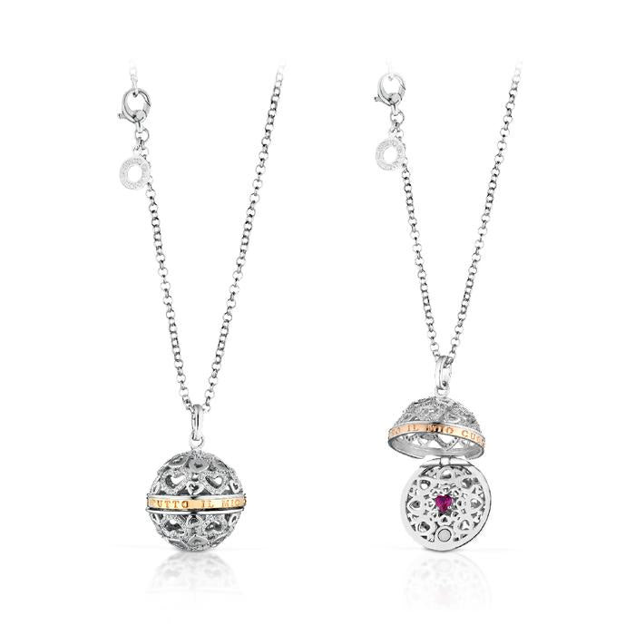 Roberto Giannotti | Collana | Chiama Angeli | Argento | Cuore Rosso