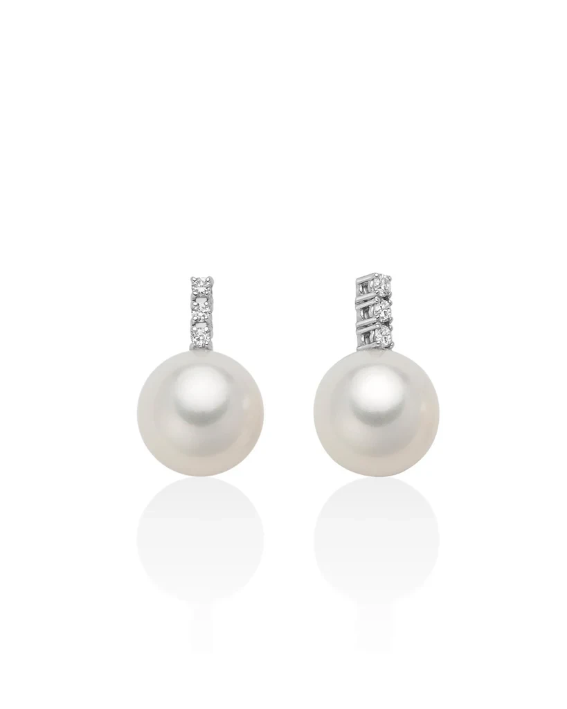 Orecchini Miluna Perle e Oro Bianco PER2598