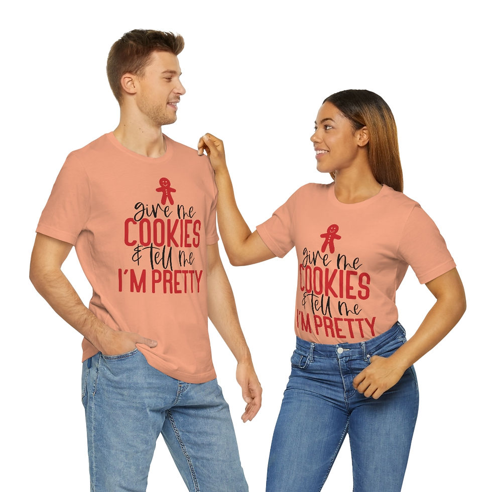 Miniatura: Give Me Cookies & Tell Me I'm Pretty  - Cookies Tshirt, Funny Biscuits T...