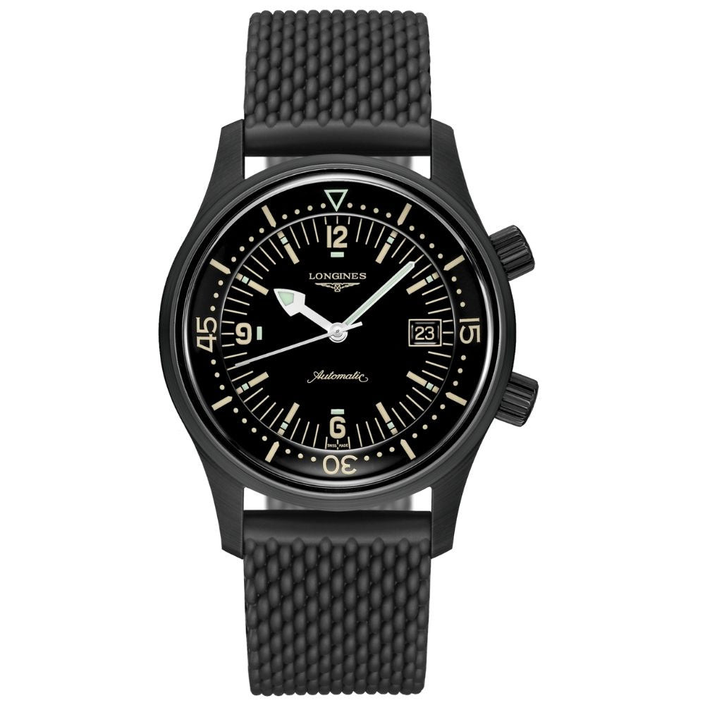 Longines Orologio Uomo Legend Diver Automatico | Acciaio PVD Nero | 300m