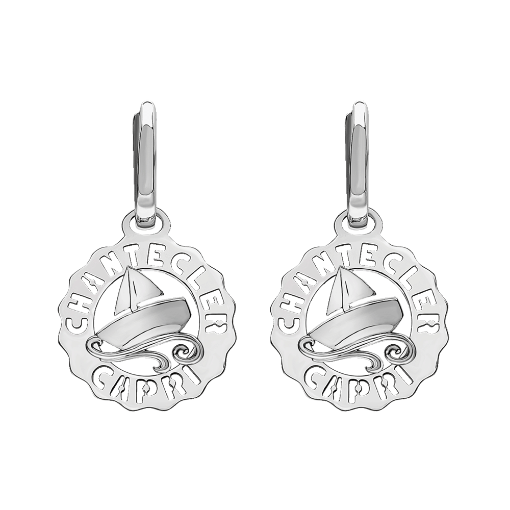 Chantecler Orecchini Donna Mini Barchetta Capri | Argento | Collezione Logo