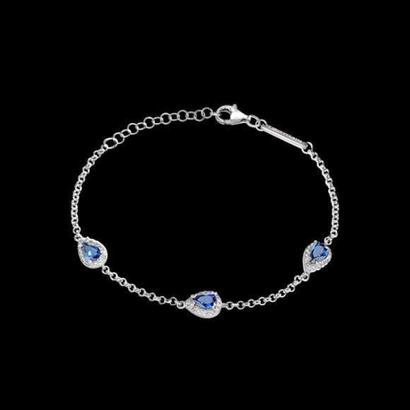 Morellato Bracciale Tesori in Argento 925 con Zirconi Blu e Bianchi