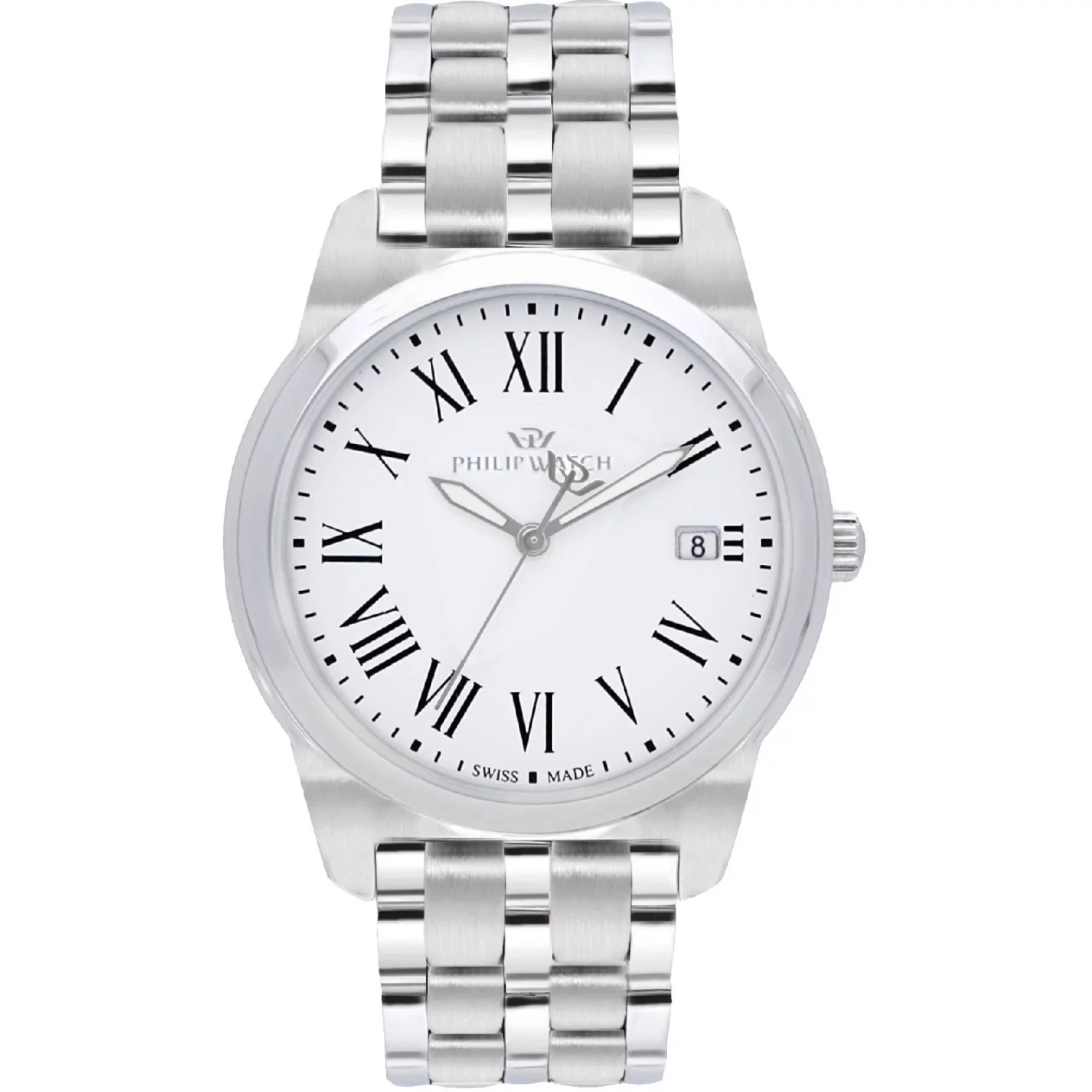 Orologio Philip Watch Timeless Bianco Acciaio