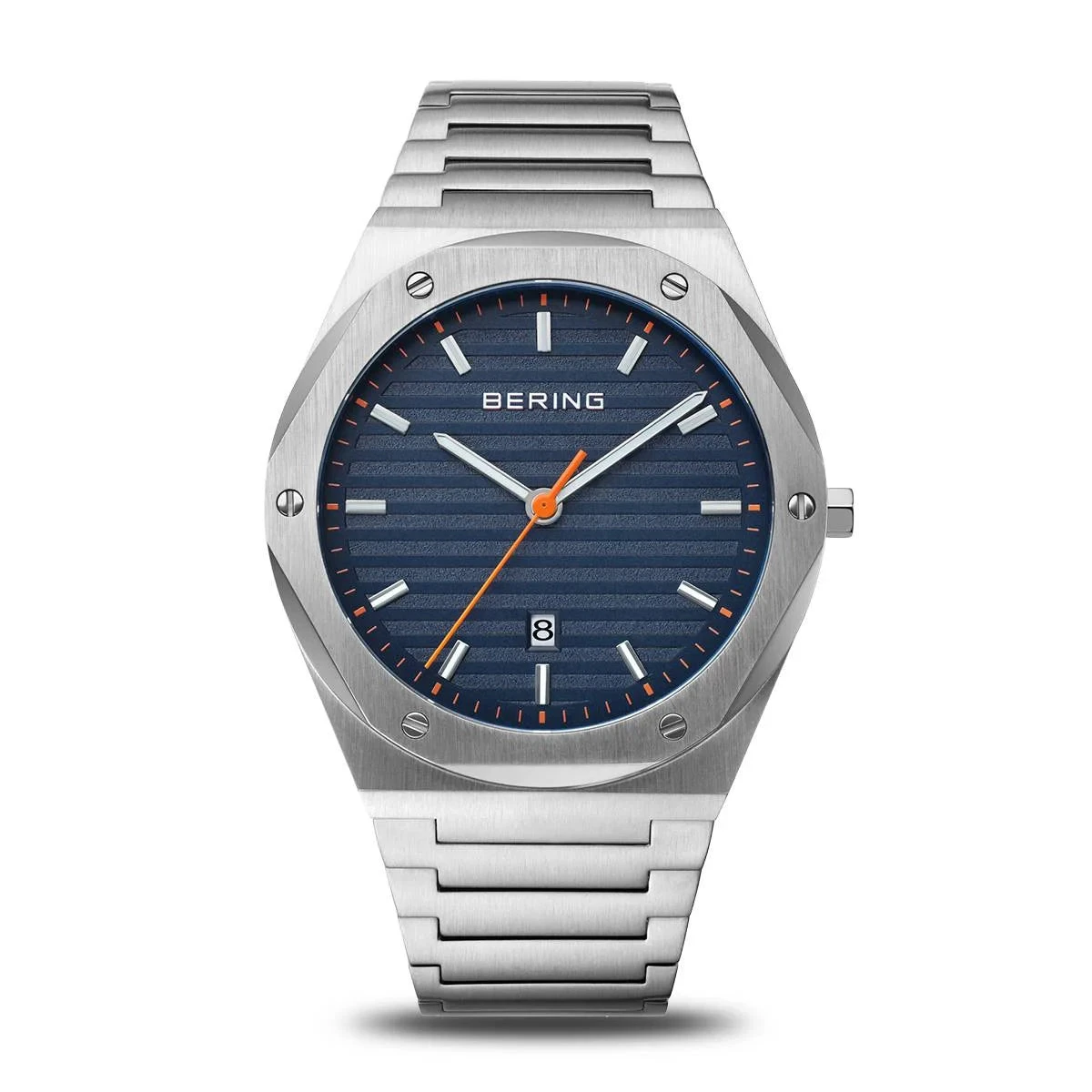 Bering Orologio Uomo Quadrante Blu | Acciaio Inox 316L | Vetro Zaffiro
