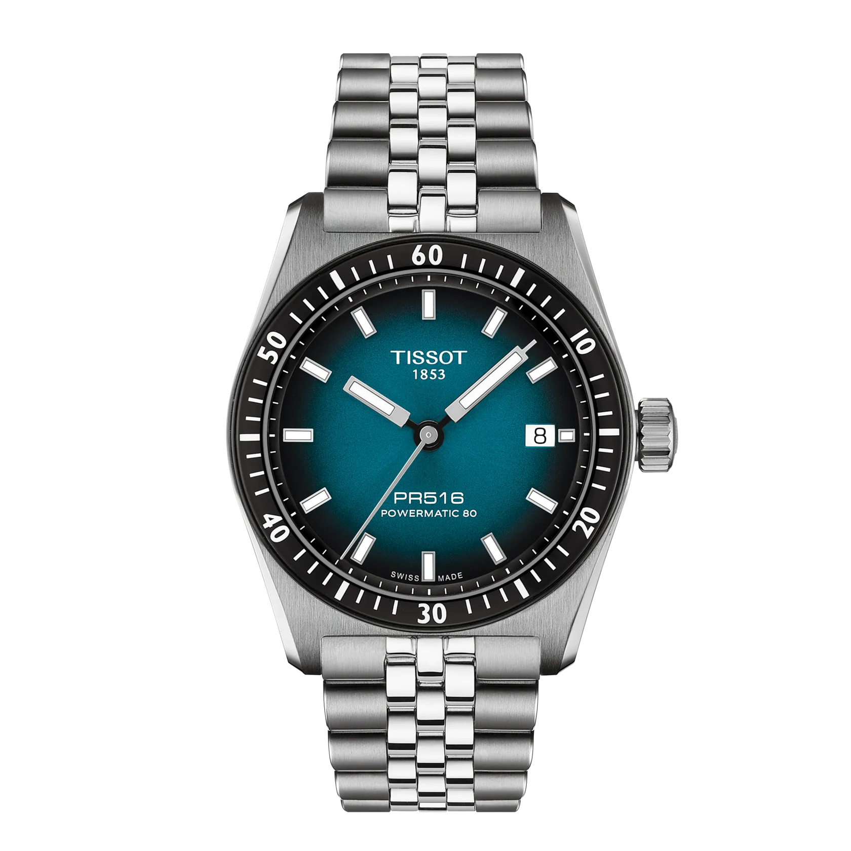 Tissot | Orologio Uomo | PR516 Powermatic 80 | Acciaio | Quadrante Blu Sfumato