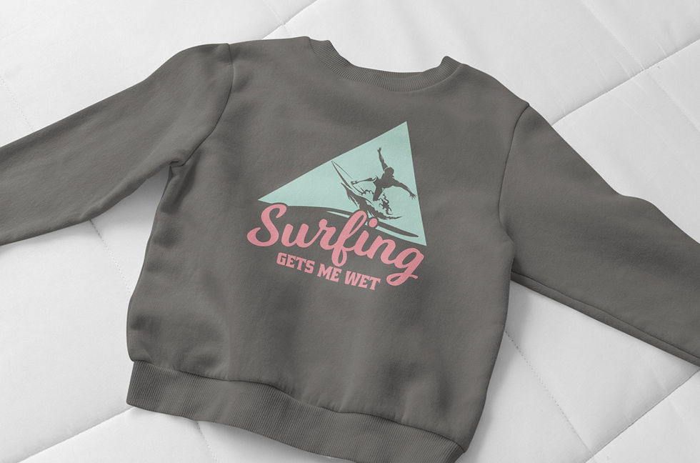 Miniatura: Surfer – Funny Surfing, Beachy Shirt, Beach Sweatshirt, Surf Hoodie, Oversiz...