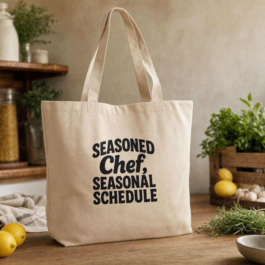 Seasoned Chef Seasonal Schedule Tote Bag
