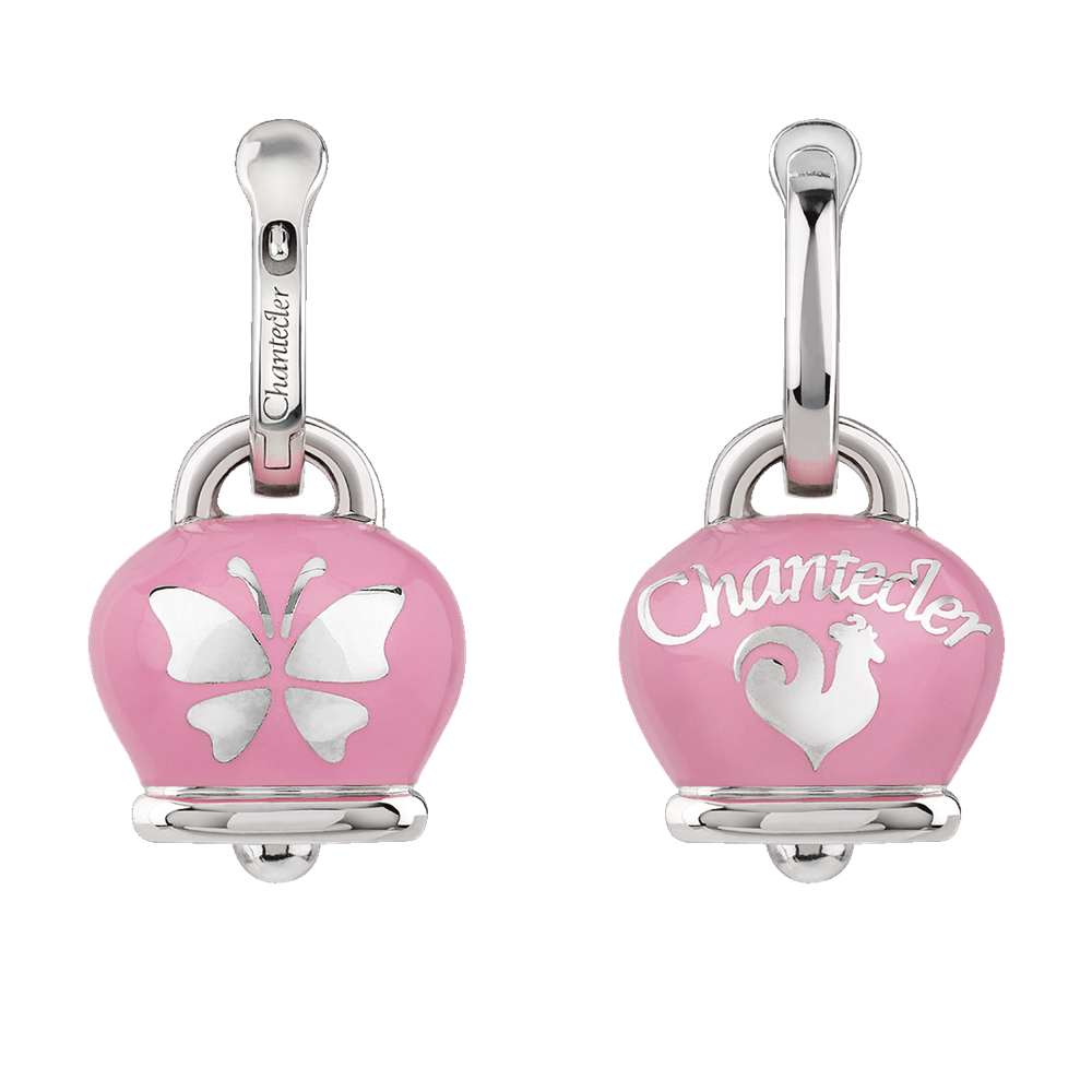 Chantecler Orecchini Donna Et Voilà Campanelle | Argento 925 | Smalto Rosa