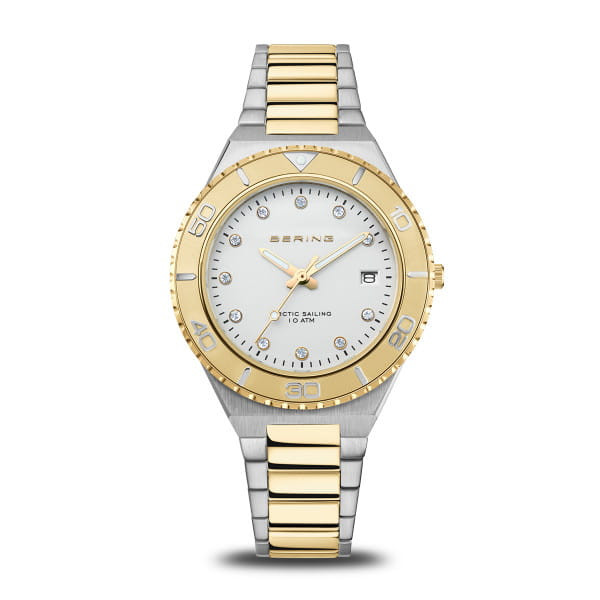 Bering Orologio Donna Cassa Ovale Dorata | Acciaio Inossidabile | Vetro Zaffiro