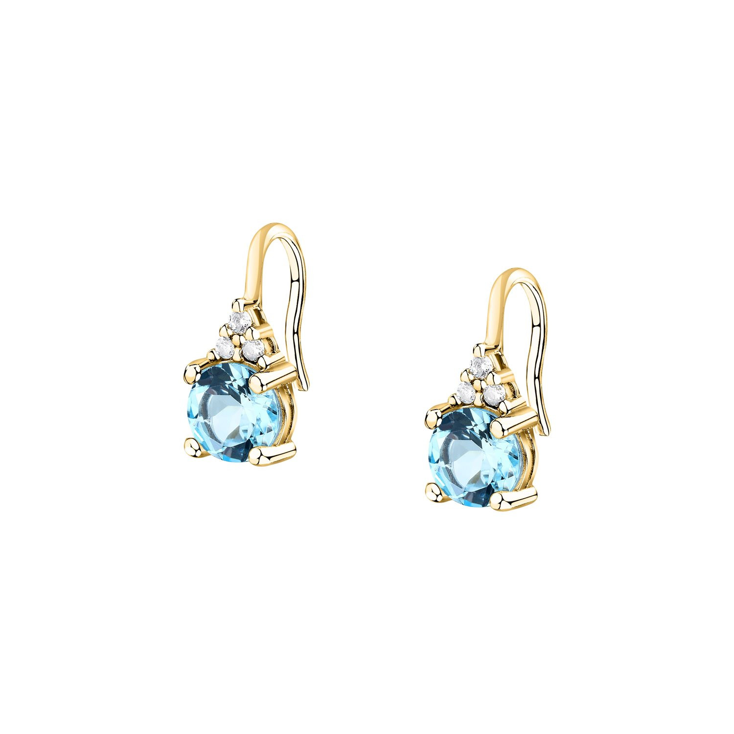 Orecchini Morellato Tesori Donna Oro con Zirconi Azzurri SAIW307