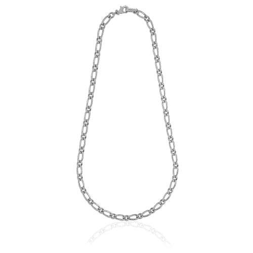 UNOAERRE Collana Uomo Catena Grumetta e Figaro | Qualità Superiore | 55 cm