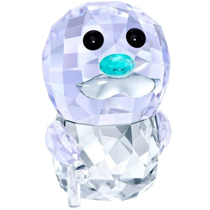 Swarovski Statuina Nonno Pinguino | Cristallo Trasparente | Astuccio e Garanzia