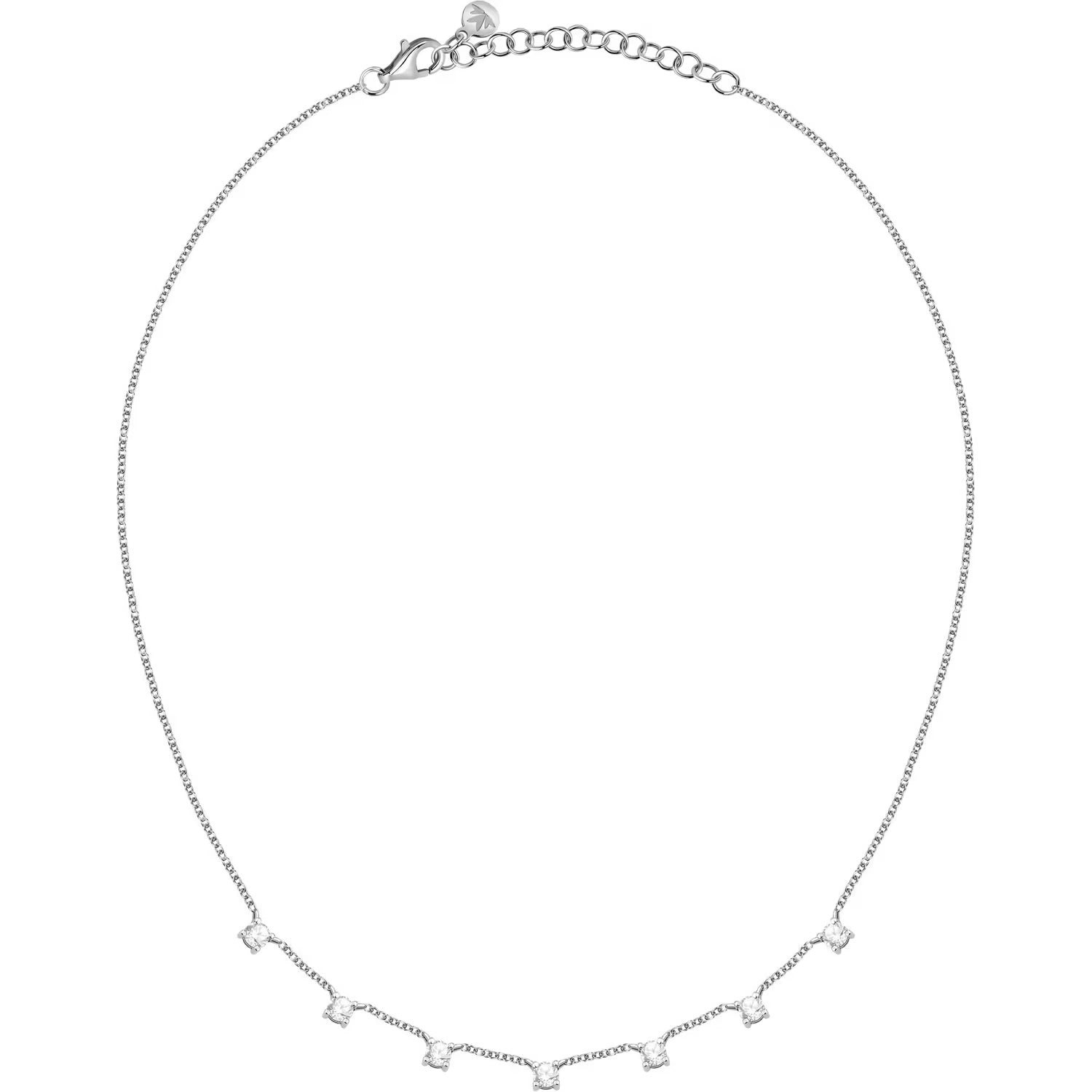 Morellato Collana Donna 7 Zirconi | Argento Sostenibile | 40+5 cm regolabile