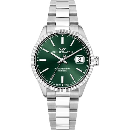 Philip Watch Orologio Uomo Caribe Urban con Quadrante Verde e Bracciale in