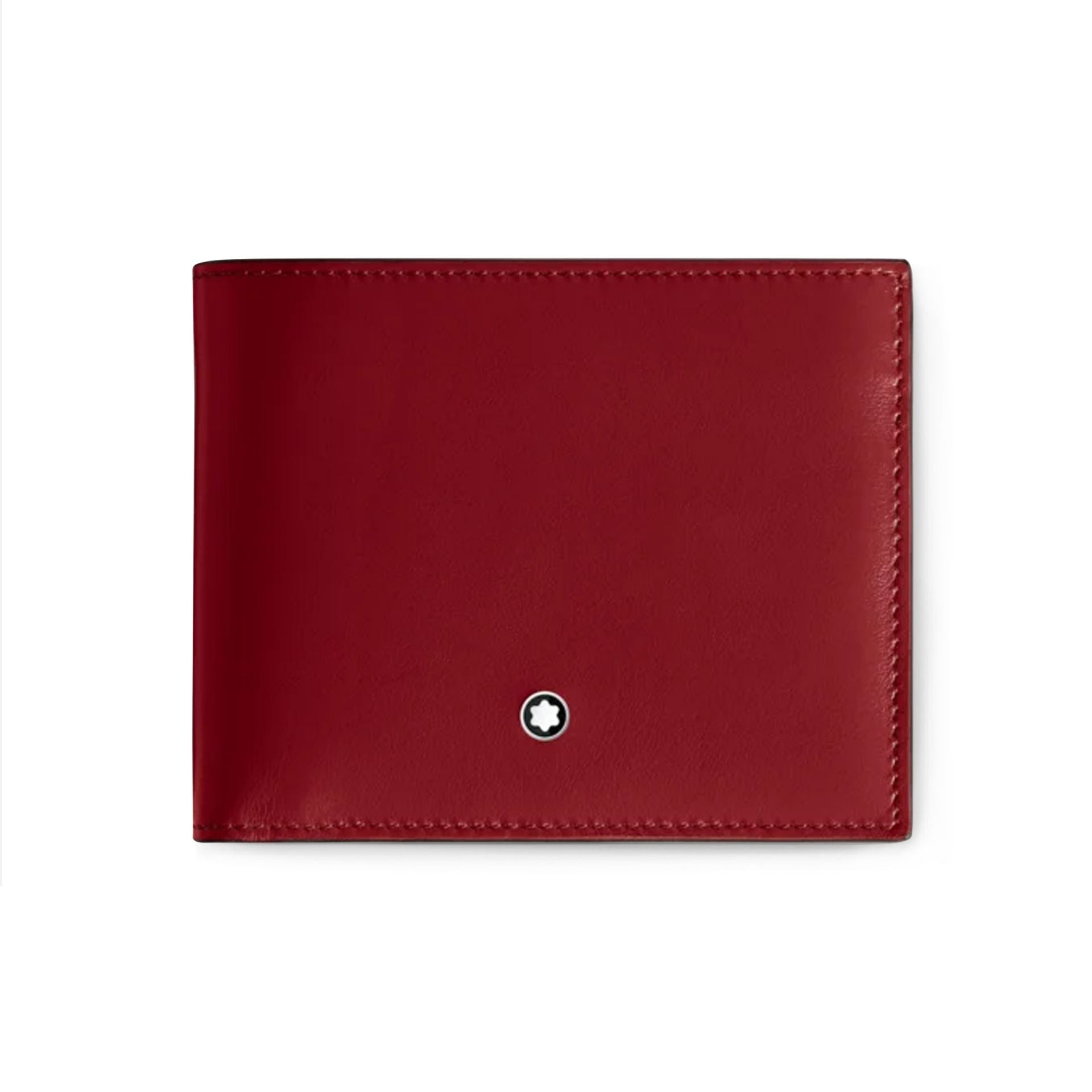 Portafoglio Montblanc Meisterstück in Pelle Rossa 6 Scomparti