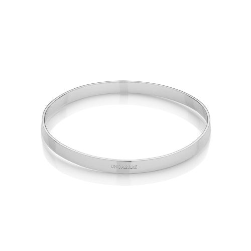 UNOAERRE | Bracciale Donna Rigido | Tubo piatto luminoso | Metallo | Minimal