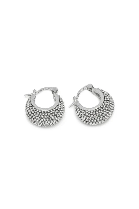 VESTOPAZZO | Orecchini Donna | Small Chunky | Argento placcato | Anallergici