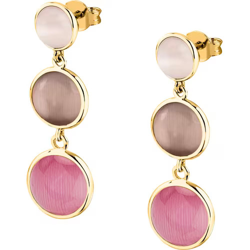 Orecchini Morellato Venezia oro con cat eye rosa