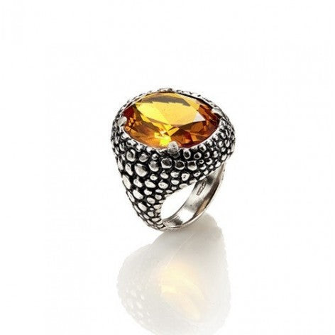 Giovanni Raspini Anello Donna Quarzo Citrino | Argento 925 | Made in Italy