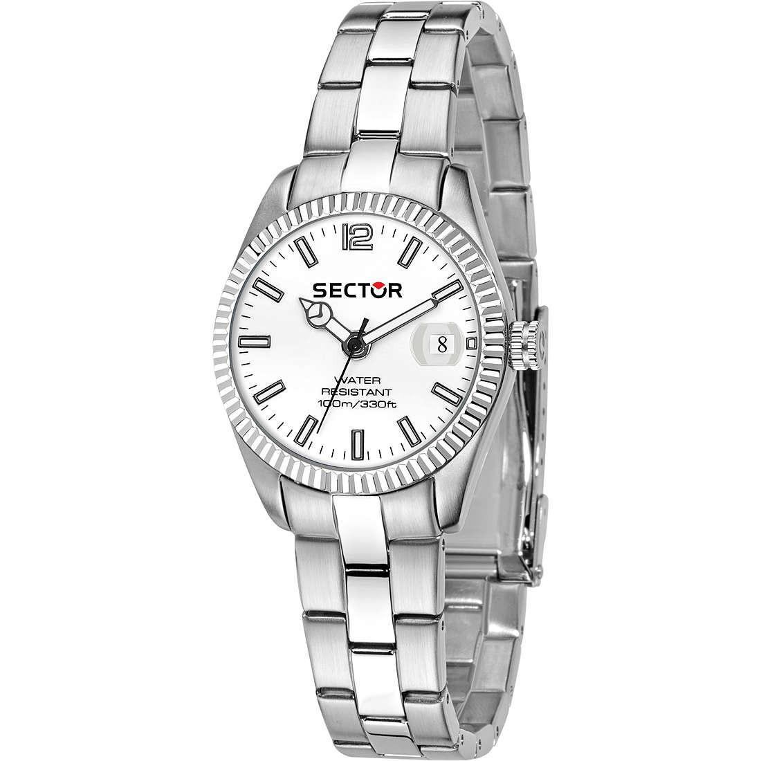 Sector Orologio Donna Quadrante Bianco 31 mm | Acciaio | Resistente 100m