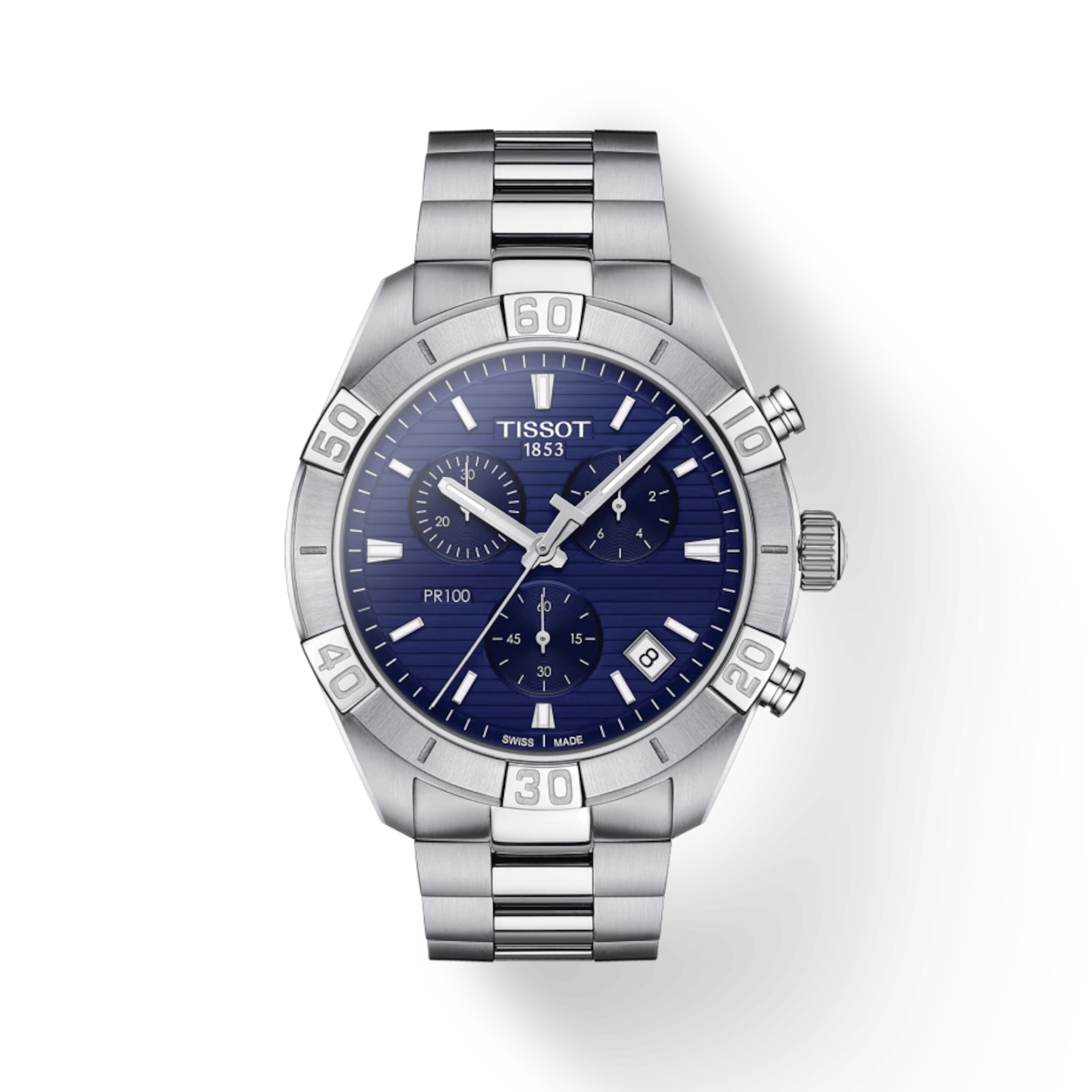 Tissot orologio uomo Cronografo 44mm Blu | Acciaio 316L | Vetro zaffiro