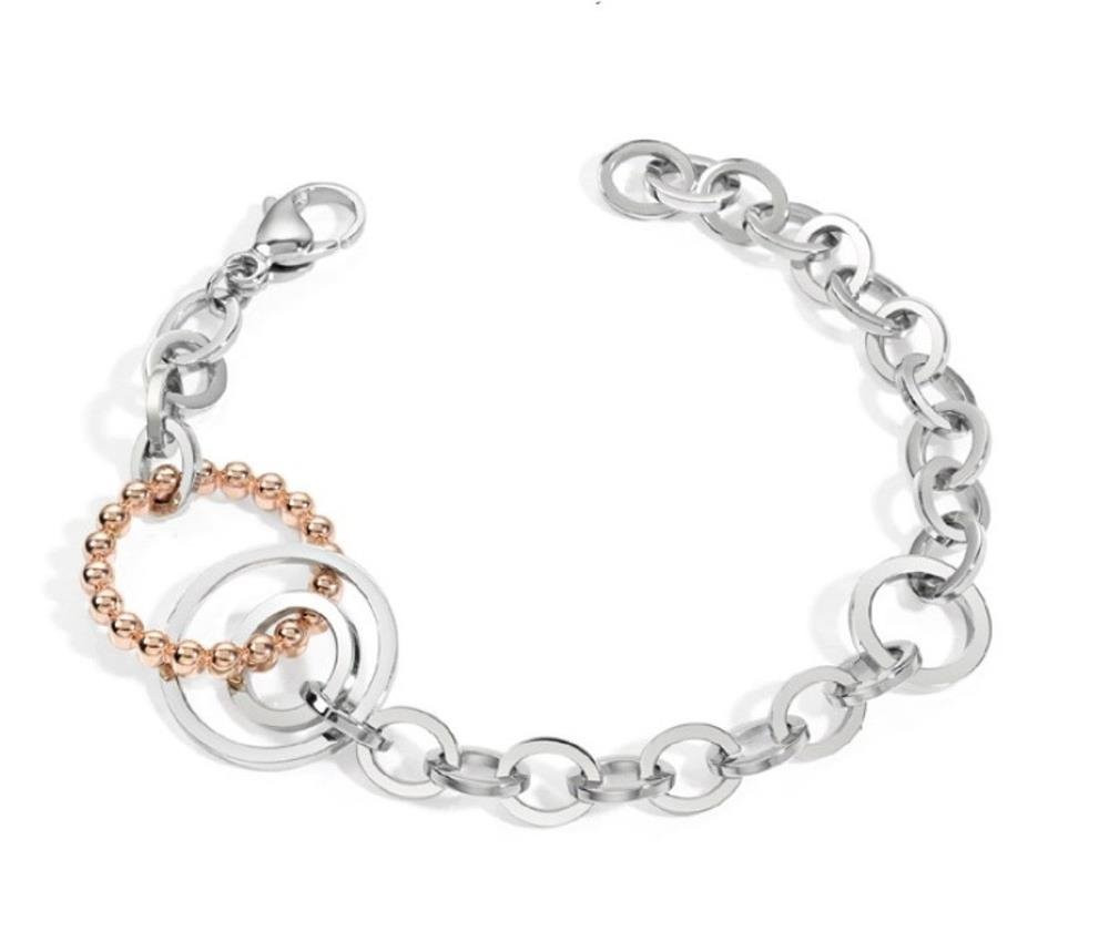 Bracciale Morellato Donna in Acciaio con Inserto Oro Rosa