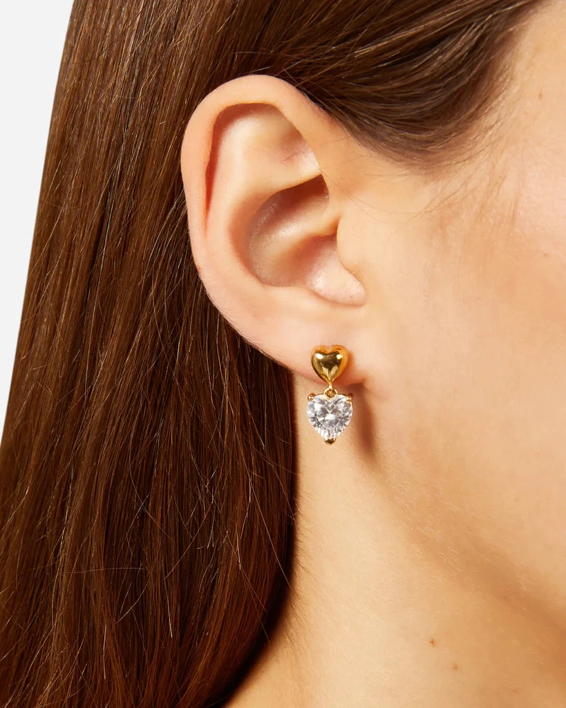 Chiara Ferragni Orecchini Pendenti Cuore | Oro 18kt | Design Cuoricino