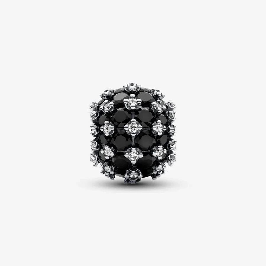 Pandora Charm Pavè Pietre Luminose Nere