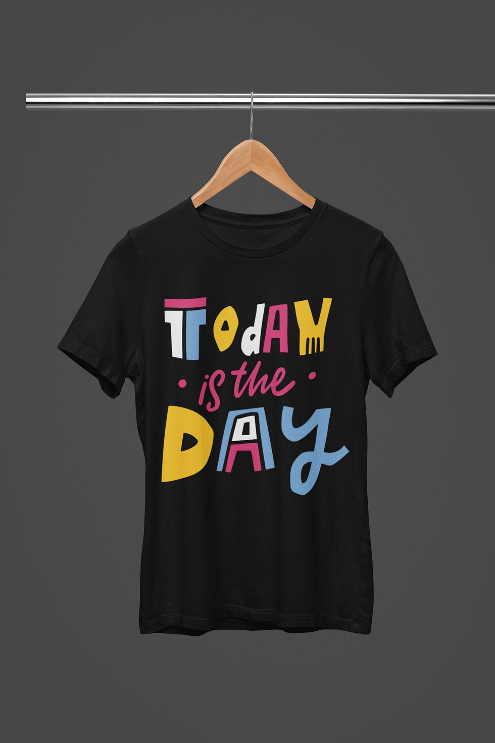 Thumbnail: Today Is The Day – Positive Vibes Shirt, Good Vibes Shirt, Gift for Her, Mot...