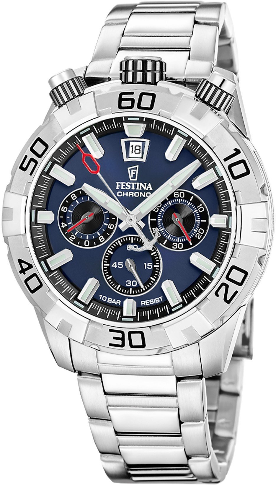 Orologio Festina uomo The Originals Chronograph blu in acciaio