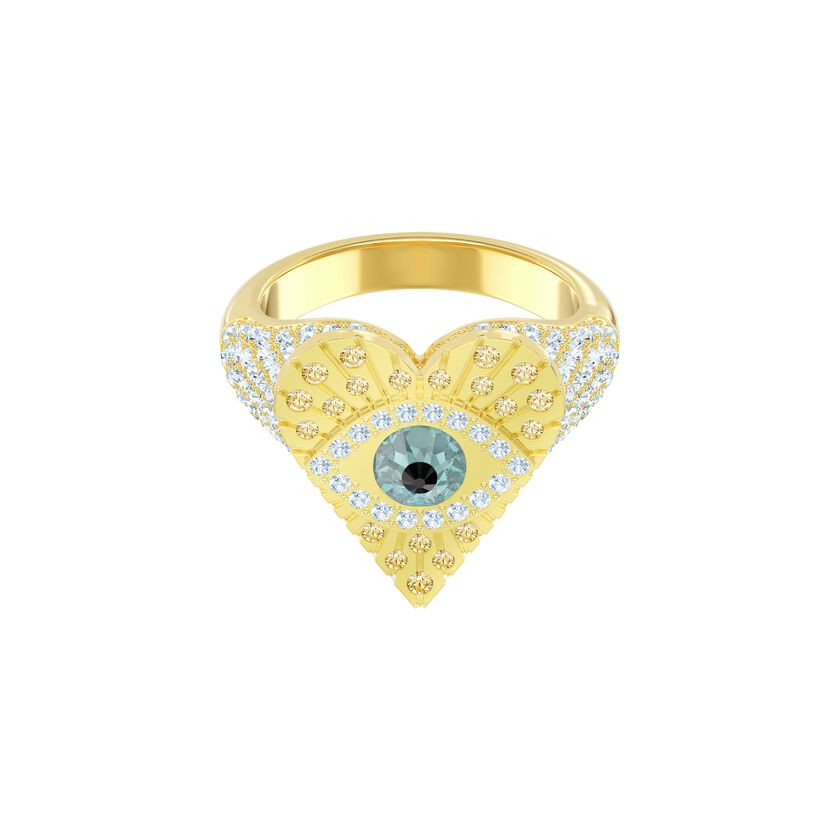 Swarovski Anello Donna Lucky Goddess | Cristallo e Placcato Oro | Idea Regalo