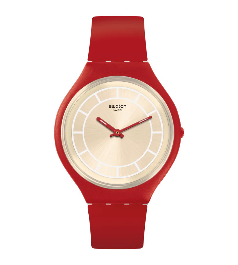 Swatch Orologio Donna Skinhot 40 mm | Cinturino Silicone | Impermeabile 30 m