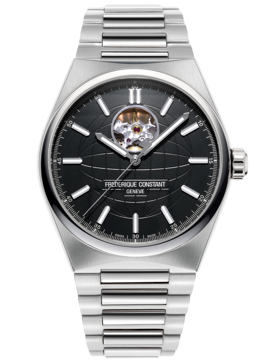 Frederique Constant | Orologio Uomo | Heart Beat | Acciaio | Nero 41 mm