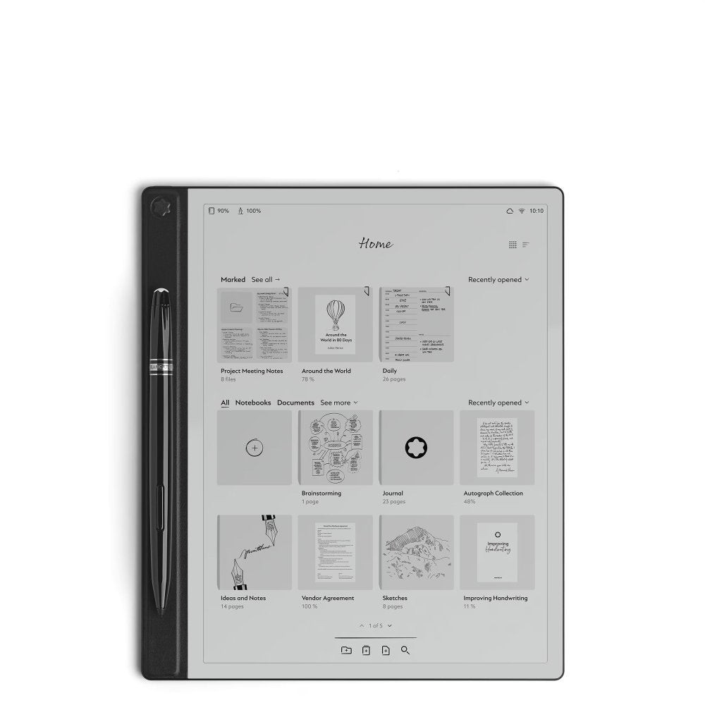 Montblanc | Digital Paper | Penna aptica 4000 livelli | Alluminio | Folio pelle