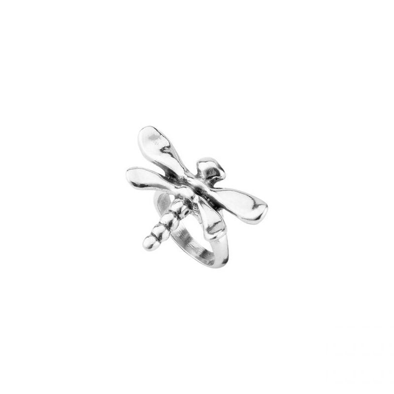 Unode50 Anello Donna Libellula | Argento 15 micron | Handmade in Spain