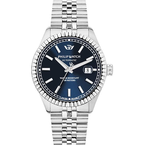 Philip Watch | Orologio Uomo | Caribe Automatico Blu in Acciaio | 49x41 mm