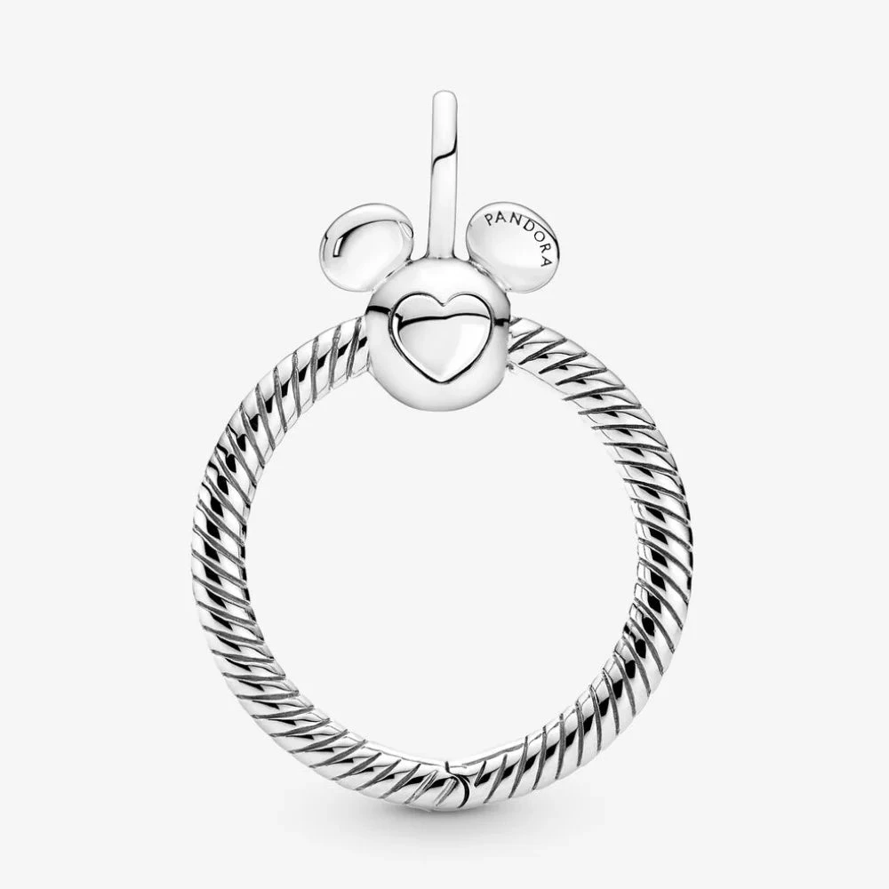 Pandora | Pendente Charm | O con silhouette Mickey Mouse | Argento 925 | Disney