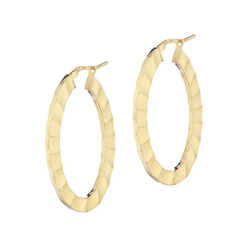 Marcello Pane Orecchini Donna Cerchio Venice | Argento 925 | Oro Giallo Lucido