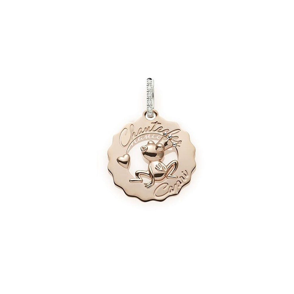 Chantecler Orecchini Donna Ranocchia Innamorata | Oro Rosa 9 kt | Capri