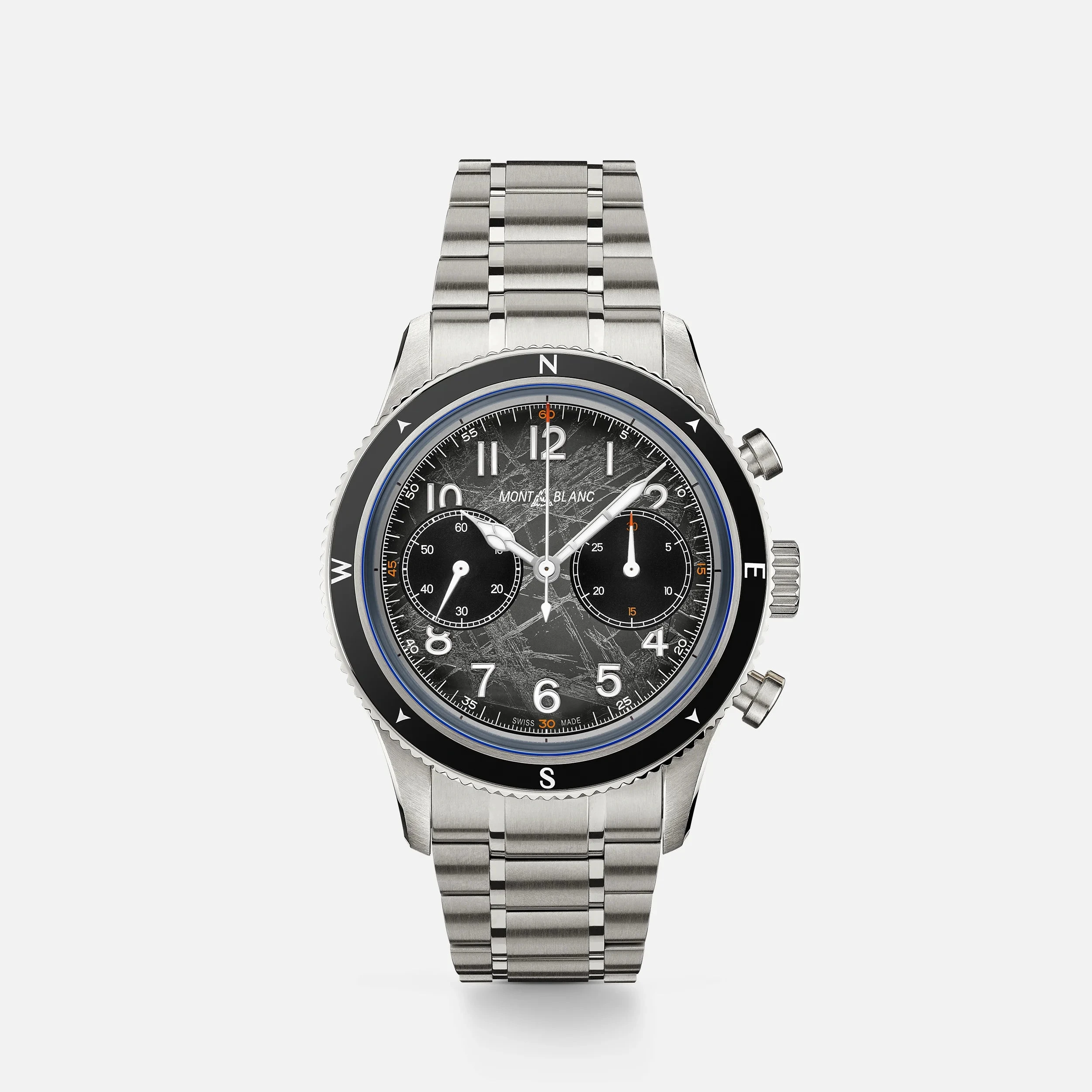 Montblanc Orologio Uomo 1858 Chronograph 0 Oxygen | Acciaio Inox | Ceramica Nera