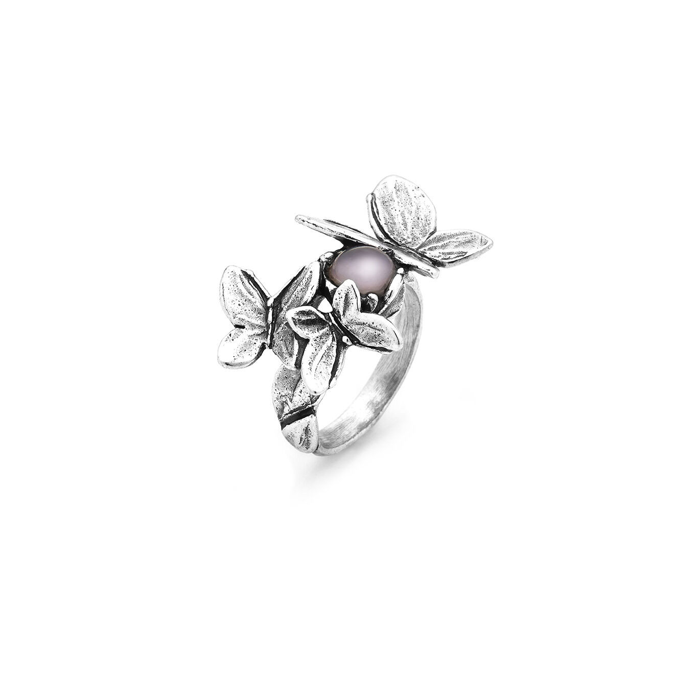 Giovanni Raspini Anello Donna Butterfly | Argento 925 | Madreperla & Quarzo
