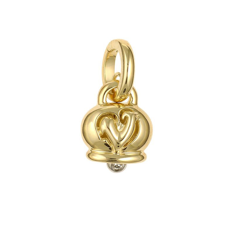 Chantecler Ciondolo Donna Campanelle con Diamante 0,02 Ct | Oro Giallo 18Kt